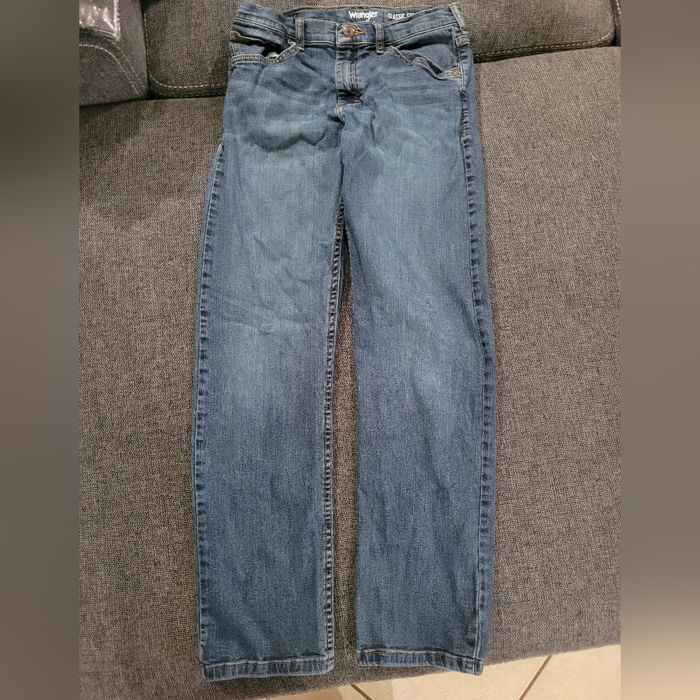 Wrangler Blue Straight Leg Jeans